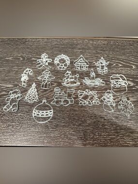 Lot of Small Ornaments Metal Die Cut